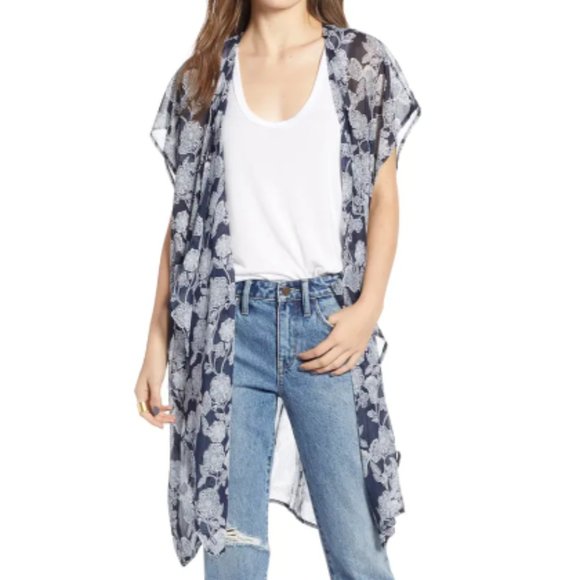 Treasure & Bond Kimono Vest - One Size - Picture 2 of 16